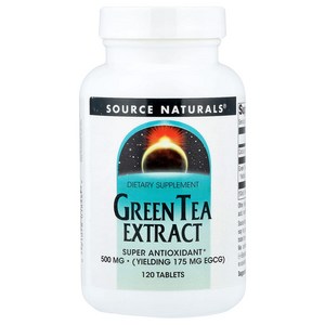 Source Naturals,녹차 추출물, 500 mg, 120 타블렛
