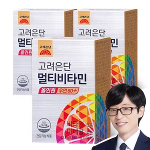 고려은단 멀티비타민 올인원 우먼 60+, 60정, 3개