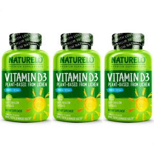 NATURELO 네츄렐로 비타민D 2500IU Vitamin D3 2500 IU 180정 3개