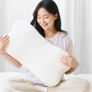 [바른척추연구소 척추로운 경추베개] Soft 거북목 목디스크 일자목 베개, 아이보리, 1개