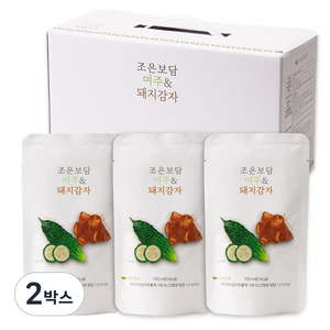 식후 혈당 케어 여주즙 돼지감자즙 여주돼지감자 추출액 국산 HACCP 인증 30포, 조은보담 윤영진 한약학 박사 개발, 100ml, 2박스
