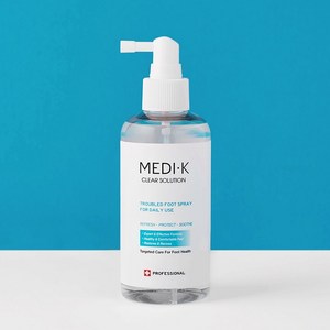 약국입점 의약외품 메디케이 클리어솔루션 초대용량 250ml 풋스프레이 손발톱 발바닥 발가락 냄새제거 약, 250ml, 1개, 1개입