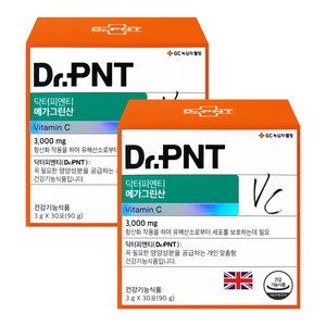 닥터피엔티 메가그린산 비타민 C 3000mg 분말스틱, 90g, 2개