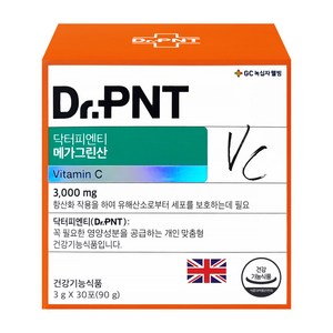 닥터피엔티 메가그린산 비타민C 3000mg 메가도스전용 비타민C, 90g, 1개