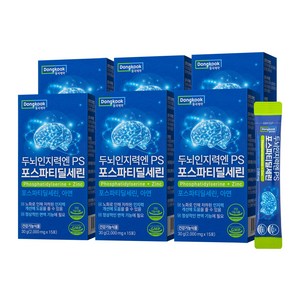 동국제약 두뇌인지력엔 PS 포스파티딜세린, 6박스, 30g
