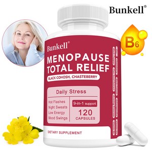 여성 갱년기 영양제, 조열도한 완화, 흑승마, 생딸기, 달맞이꽃 함유, 호르몬 밸런스, 정서조절, 1개, 120회분