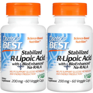 [2병] 닥터스베스트 안정화 R 리포산 200mg 60캡슐 치옥트산 알파리포산 RLA 바이오틴