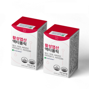 리노브 4세대 활성엽산 액티폴릭 임산부 영양제, 30정, 2개