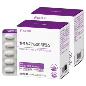 칼륨 부기 1500 밸런스, 2박스, 120정