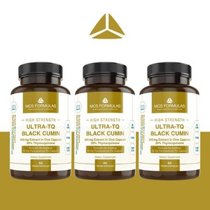MCS Formulas 고함량 Ultra-TQ 티모퀴논 블랙커민 60 캡슐 3병