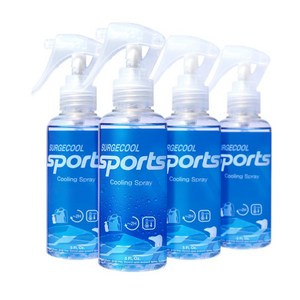 써지쿨 스포츠 쿨링 스프레이 150ml *4 러닝 골프 라운딩 등산 캠핑 낚시 필수템, 150ml, 4개, 멘톨향