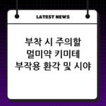 부착 시 주의할 멀미약 키미테 부작용 환각 및 시야 장애 thumbnail
