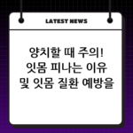 양치할 때 주의! 잇몸 피나는 이유 및 잇몸 질환 예방을 위한 양치법 thumbnail