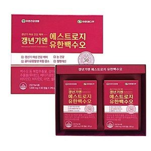 갱년기엔 에스트로지 유한 백수오 1 000mg, 2박스, 60회분