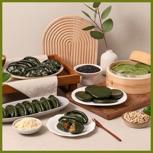 영광 모싯잎송편 [거피-냉동생송편1.3kg] 왕송편