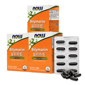 나우푸드 실리마린 60캡슐 3박스 6개월분, 60정, 3개