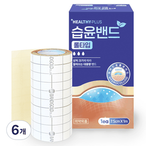 밴드골드 헬씨 습윤밴드 롤타입, 6개