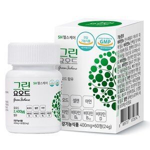 그린요오드 갑상선 셀렌 아연 비타민4종 피로 면역 온가족 영양제 [원산지:국산(경기도 화성시)], 60정, 4개