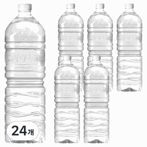 아이시스 생수 화이트캡 무라벨, 24개, 2L