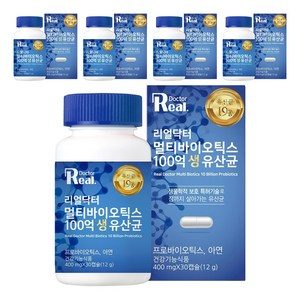 리얼닥터 멀티바이오틱스 100억 생유산균 12g, 30정, 5개