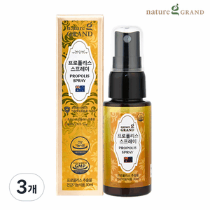 네이처그랜드 호주산 프로폴리스 스프레이 구강항균, 3개, 30ml