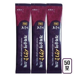 실속형50포 천수인 국내산 개복숭아 발효 생강 도라지 농축액 스틱
