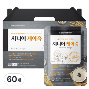 신풍제약 시니어 케어죽 영양죽 시니어죽, 40g, 60개