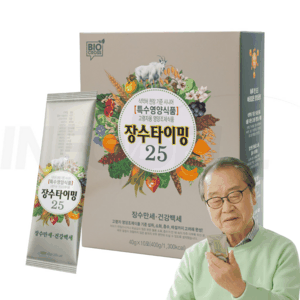 [TV홈쇼핑정품 인포벨]이상벽 장수타이밍 25 부모님 어르신 고령자용 영양 간편 분말 식사대용 아침 단백질 소화, 30개, 40g