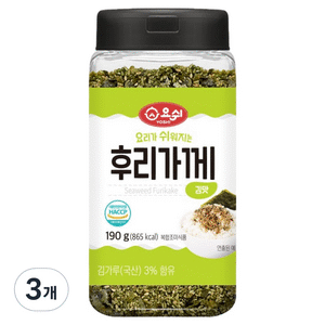 요쉬 후리가께 김맛, 190g, 3개