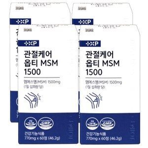 관절 영양제 보궁 미국산 터마신 프리미엄 옵티MSM, 4개, 60정