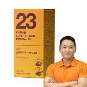 킵유어핏 에너핏 슈퍼 멀티 비타민 미네랄 23종 올인원 종합 영양제, 1박스, 60정