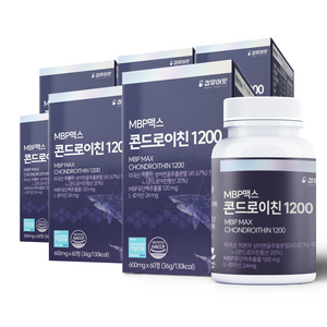 킵유어핏 미국산 저분자 상어연골 콘드로이친 1200 MBP 식약처 HACCP 인증, 60정, 6개