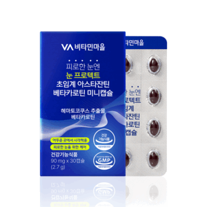 비타민마을 피로한 눈엔 눈 프로텍트 초임계 아스타잔틴 베타카로틴 미니캡슐 2.7g, 30정, 1개
