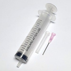 교재용주사기+바늘1.2mmx43mm 10개/ 실험실습 과학수업준비물 학습교구 완구 장난감 만들기재료
