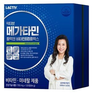 락티브 메가타민 활력엔 비타민B 컴플렉스, 120정, 1개