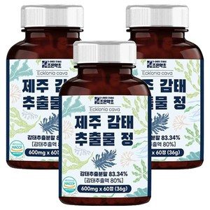 조은약초 제주 감태 추출물 정, 60정, 3개