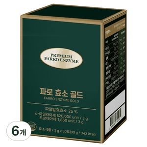 올바른건강식품 파로 효소 골드 30p, 90g, 6개