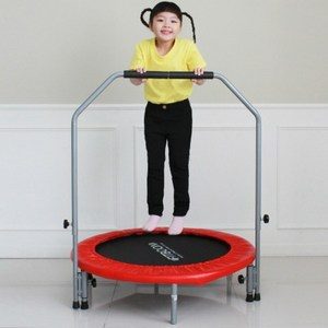 핏분 접이식 트램폴린 밴드형 실내 유아 성인 유산소 점핑보드 운동기구 무소음 100kg, 색상랜덤