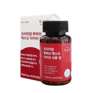 프리미엄 루바브 백수오 치커리 뿌리 석류 추출물 2개월분 효능 국내산, 60정, 1개