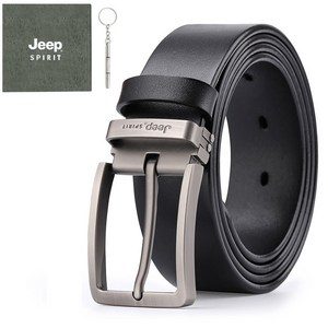 지프스피릿 캐주얼 천연 소가죽 벨트 + 지프전용케이스 세트