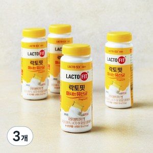 [로켓프레시] 종근당건강 락토핏 마시는 유산균 오리지널, 130ml, 4개입, 3개
