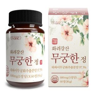 정품 화려강산 무궁한 정 [97.5%] 식약청인증 해썹, 1개, 60정