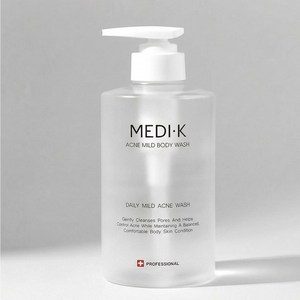 약국입점 메디케이 아크네 마일드 바디워시 대용량 500ml 여드름완화 기능성 트러블 등드름 가드름 좁쌀 닭살 클렌저, 1개, 500ml