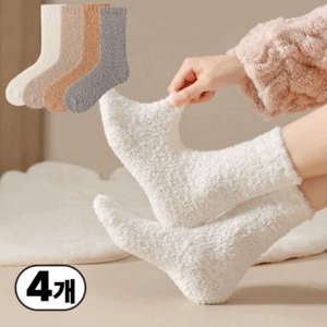 일상up 털빠짐 없이 편안한 무조임 기모 임산부 여성 수면양말 4종