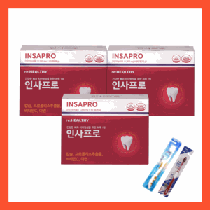 인사돌 플러스 칫솔 정품 증정 이가탄탄하게 하루 한알 치아건강엔 인사 프로 플러스 정품 식약처 인증