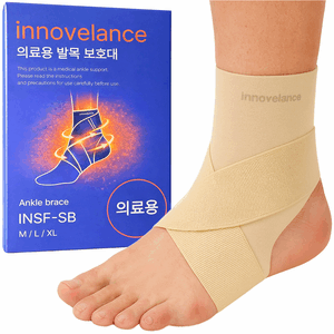 이노밸런스 의료용 얇은 발목보호대 아대 밴드, 스킨, 1개
