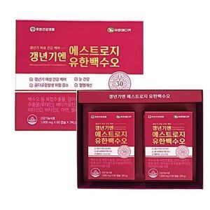 갱년기엔 에스트로지 유한 백수오 1 000mg, 2박스, 60회분