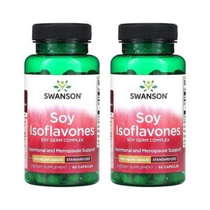스완슨 Swanson 소이 이소플라본 750mg 60캡슐 X 2통 우먼 대두 이소플라본
