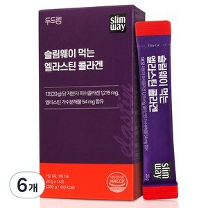 두드림 슬림웨이 먹는 엘라스틴 콜라겐, 6개, 280g