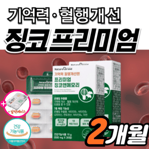 고함량 징코 플러스 기억력 혈액 혈행 개선 순환 은행잎추출물 인지력 에좋은 수험생 감퇴 식약청 식약처 혈관 집중력 청소
